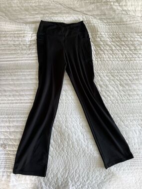 Classic Black Stretch Flare Pant